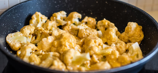 Fry Cauliflower For Gobi Biryani