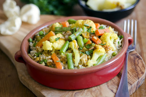 Cauliflower Biryani 